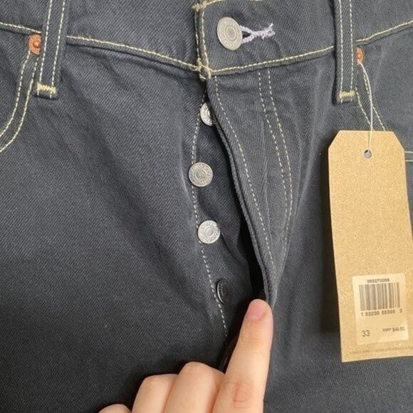 Levi's 501 NWT Button Fly High Waisted Jean Shorts 33 - Picture 4 of 6